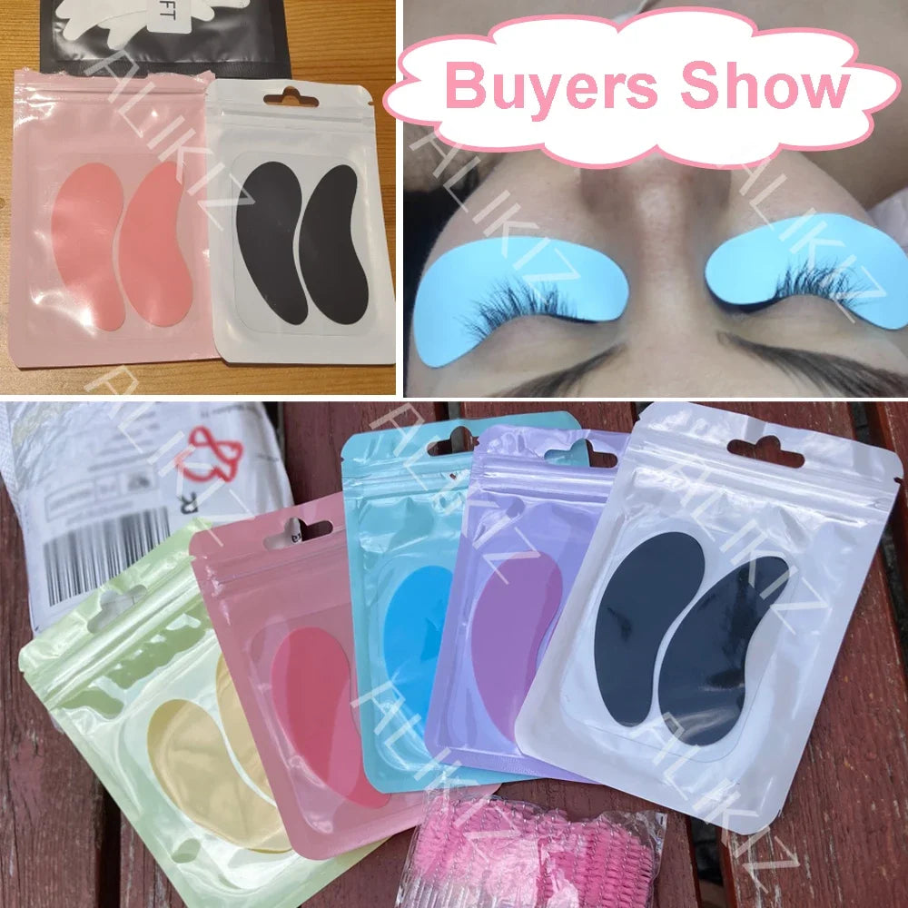 FASPECH Reusable Silicone Under Eye Pads for Eyelash Extension & Lash Lift – Soft, Thin & Skin-Friendly (1 Pair)