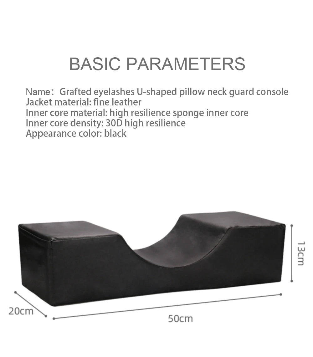 GUGCGV Ergonomic U-Shaped Eyelash Extension Pillow for Salon & Home Use