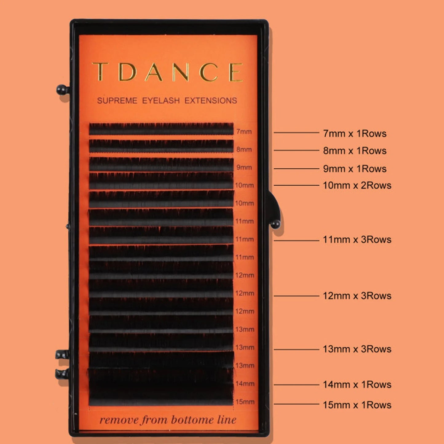 رموش TDANCE الكورية من فرو المنك الصناعي PBT، ١٦ صفًا - وصلات شعر طبيعية ناعمة من روسيا، C90