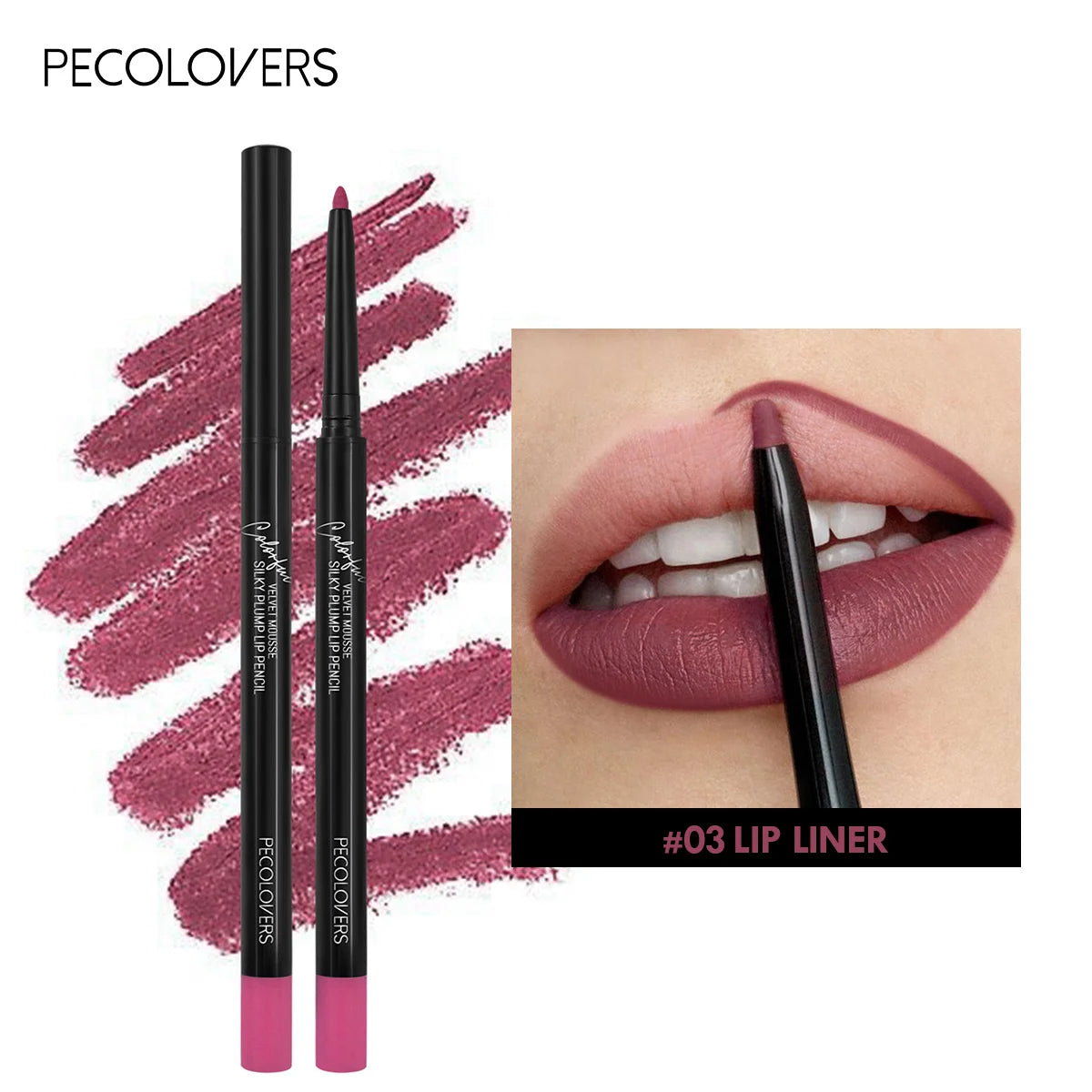 LuxuryGlow 12-Color Waterproof Matte Lip Liner Pencil Set – Long-Lasting, Non-Stick & Moisturizing