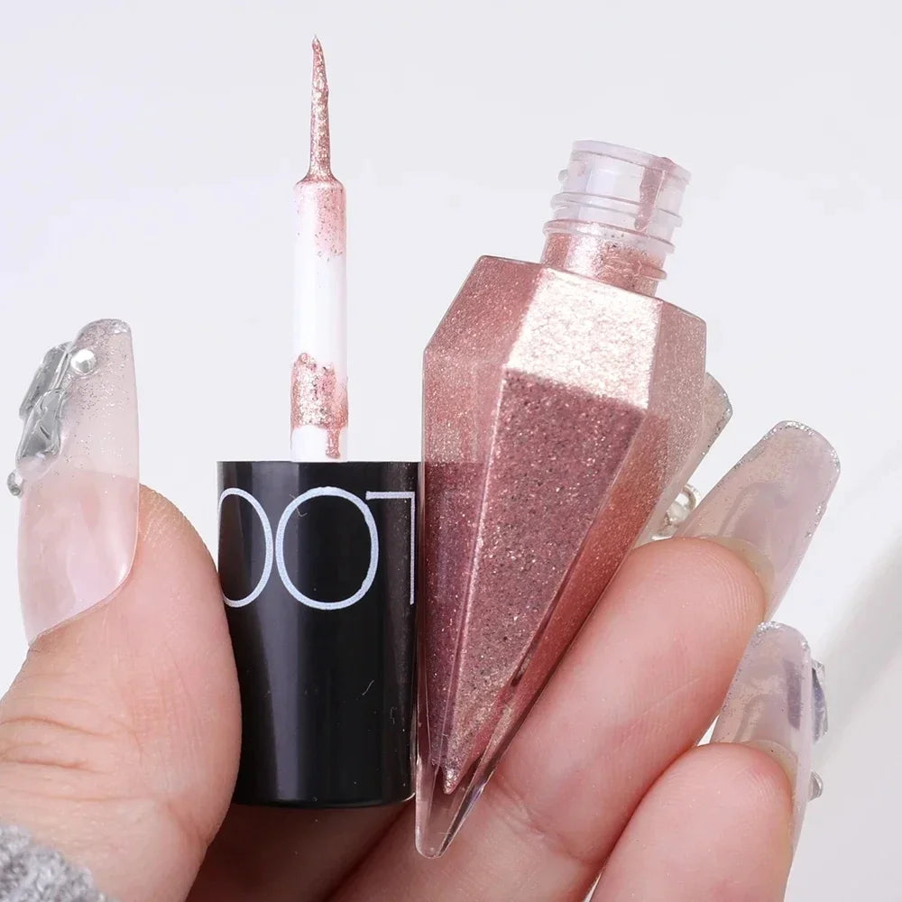 SAKSRAAR Diamond Glitter Eyeliner & Eyeshadow – Waterproof, Shimmer, Long-Lasting (2.5g)