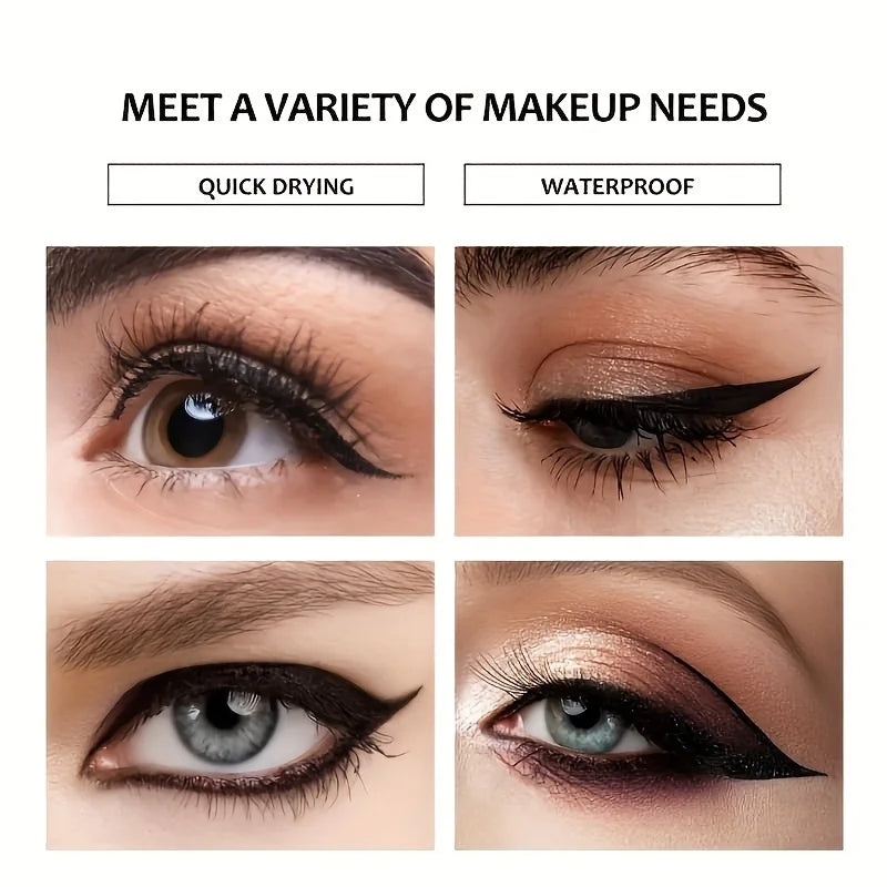 LuxuryGlow Waterproof Quick-Dry Liquid Eyeliner Pen – Smudge-Proof Matte Eye Makeup