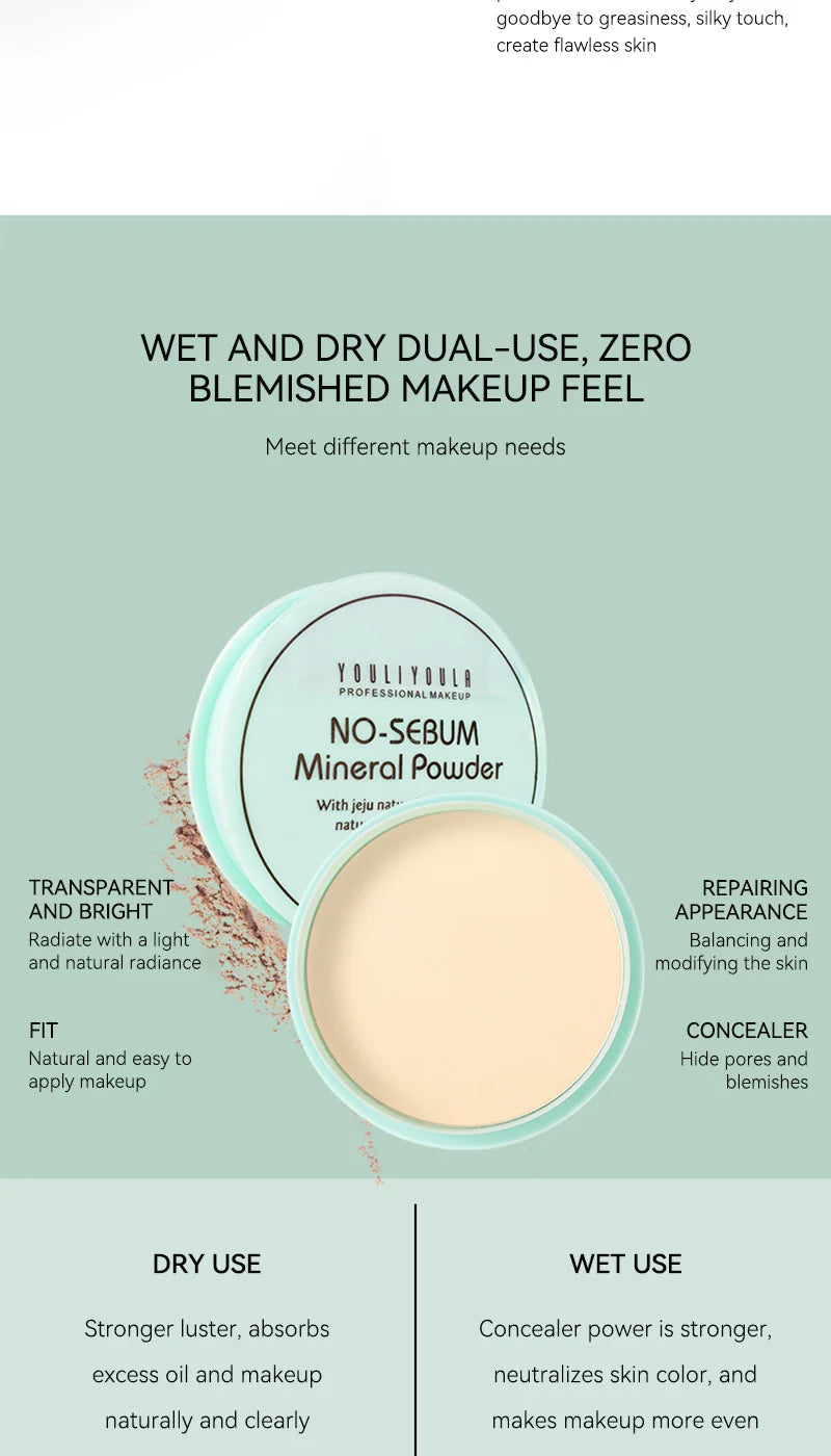 LuxuryGlow Miracle Setting Powder – Oil Control, Long-Lasting, Non-Cakey Finish