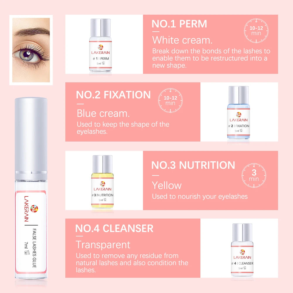 ibcccndc Lash Lift Kit – Long-Lasting Eyelash Perming & Curling Solution for Home & Salon