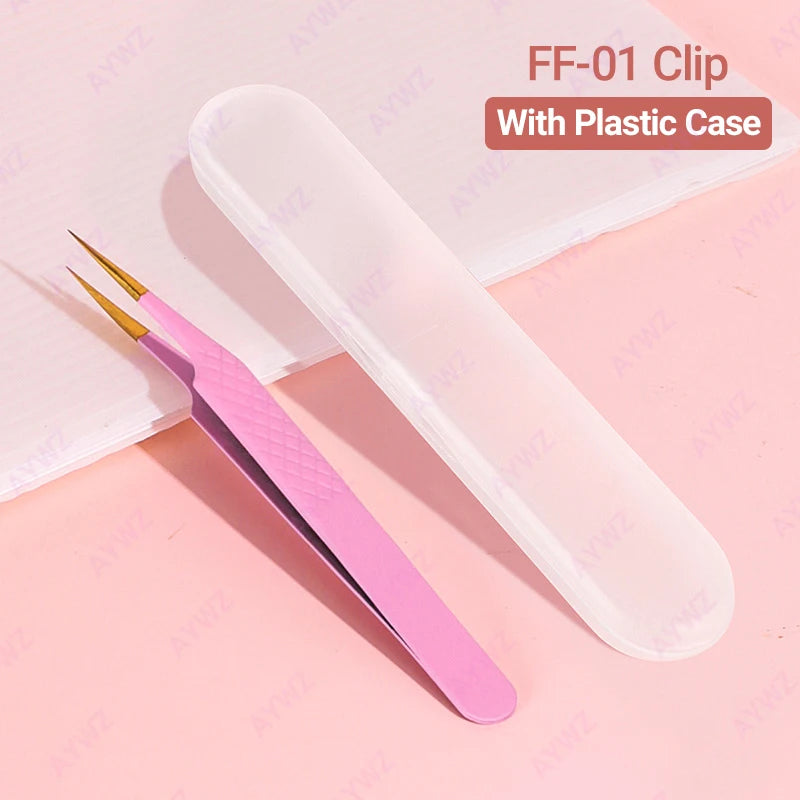 Stainless Steel Eyebrow Tweezers – Slant Tip Precision Tool for Grooming & Facial Hair