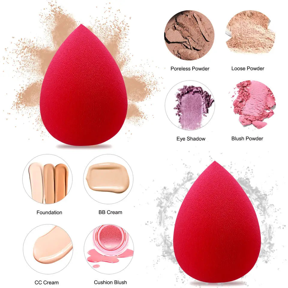 مجموعة إسفنجات مكياج فاخرة من LuxuryGlow - 10/20/50/100 قطعة من إسفنجات التجميل فائقة النعومة