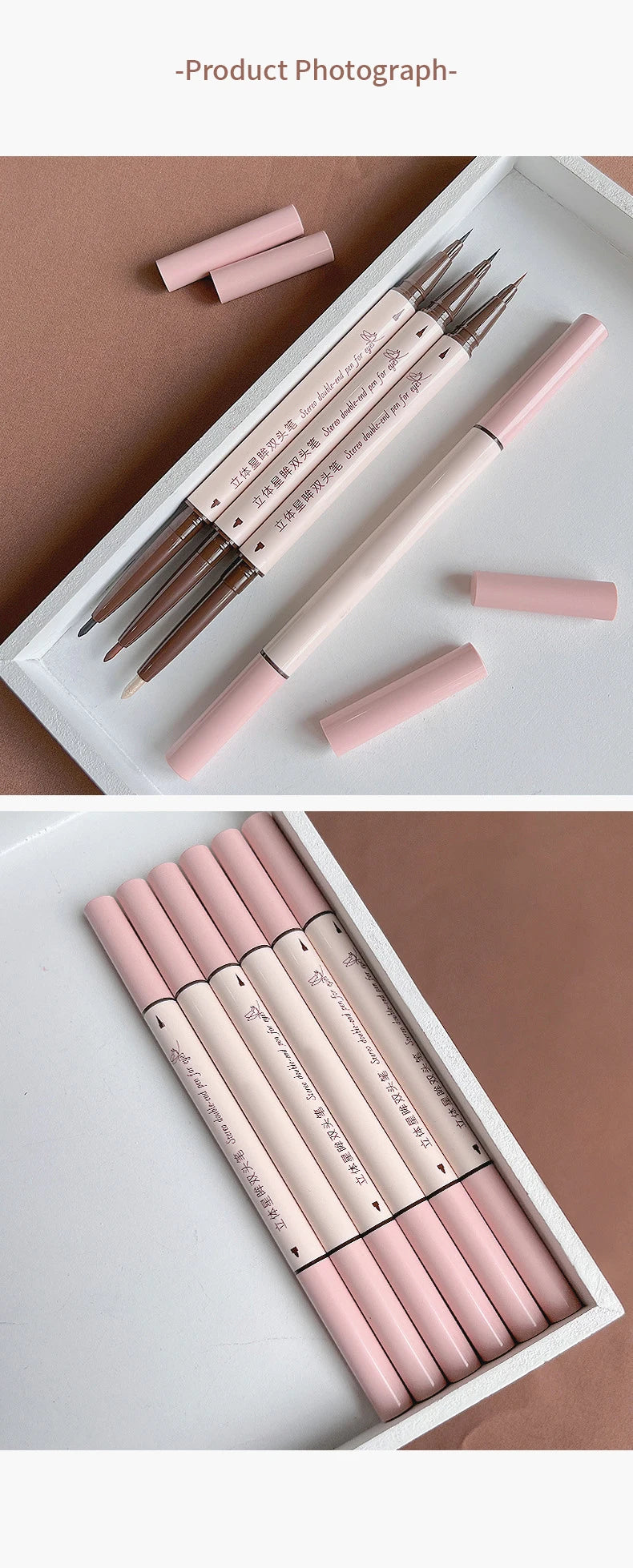 MAXFINE Double-Head Eyeliner Pen – Waterproof Fine Tip & Eye Brightener