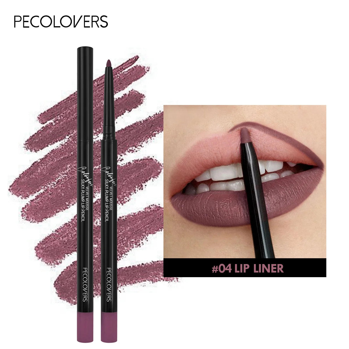 LuxuryGlow 12-Color Waterproof Matte Lip Liner Pencil Set – Long-Lasting, Non-Stick & Moisturizing