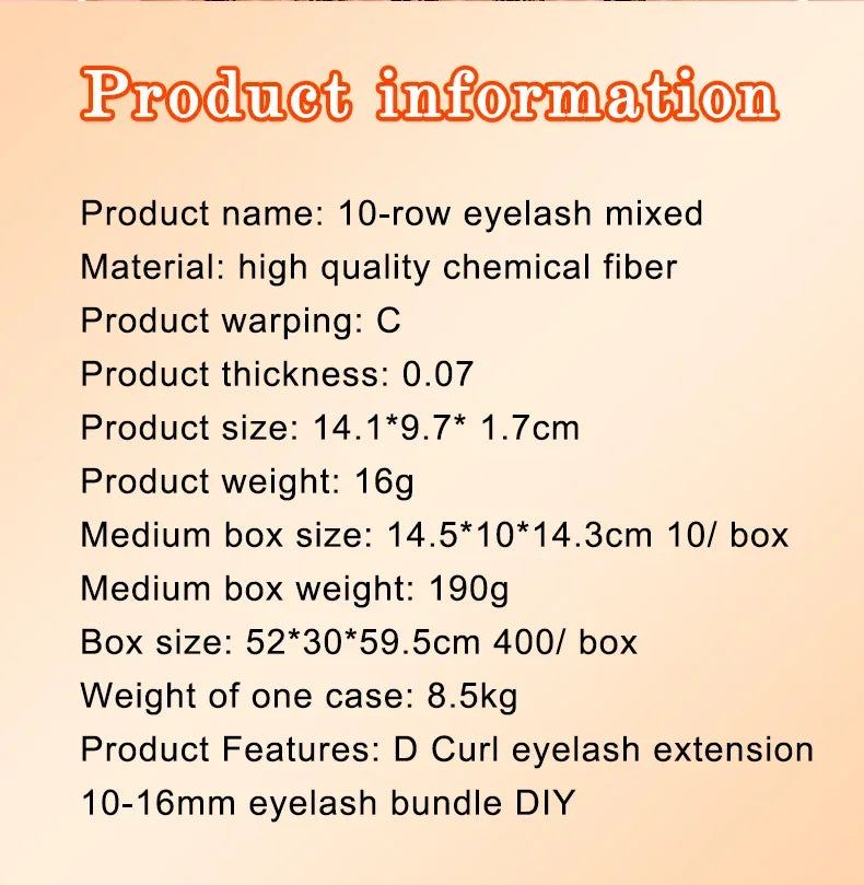 مجموعة رموش JPNPL MJ Lashes 40D DIY لتمديد الرموش - 120 قطعة من عناقيد المنك الصناعي على شكل حرف D