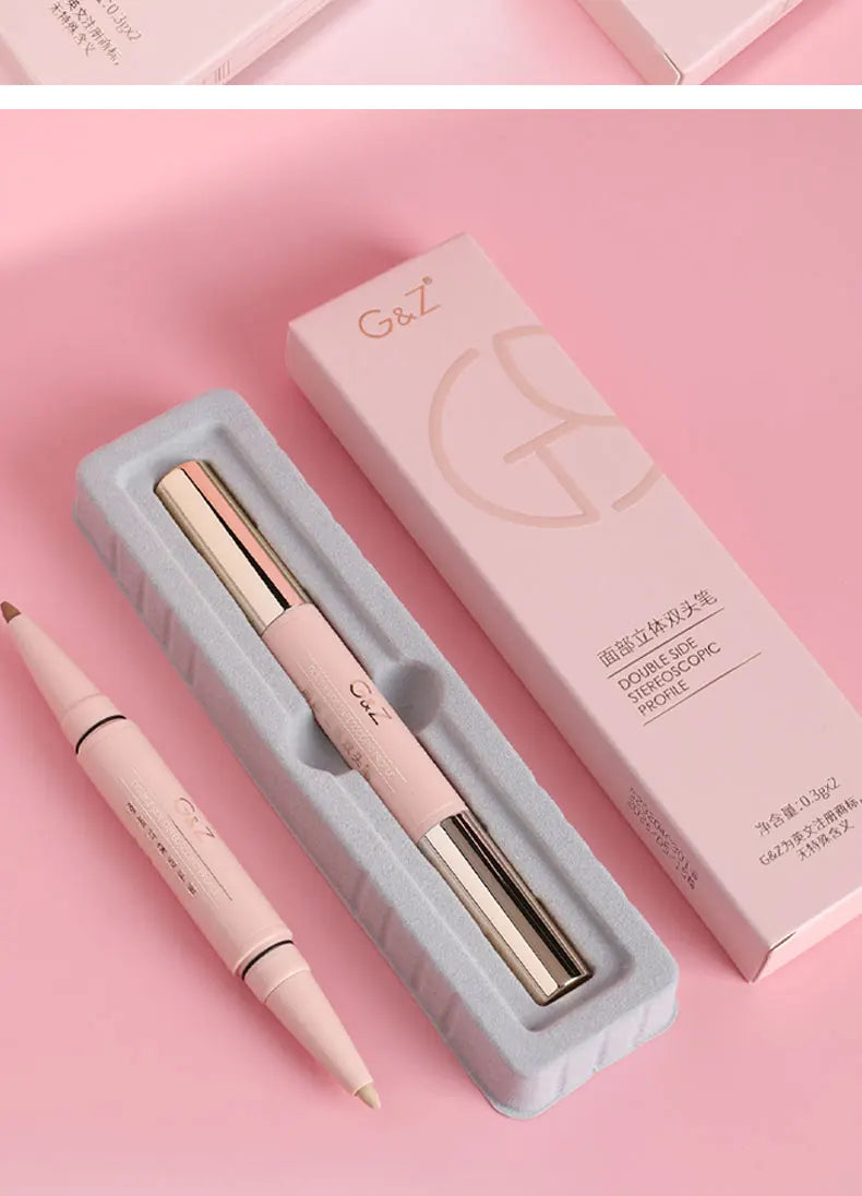 G&Z 2-in-1 Contour & Highlight Pen – Dual Head Facial Shaping Stick