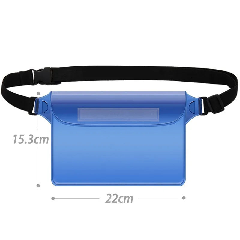 BeeChip Waterproof Waist & Shoulder Swimming Bag – Beach & Dive Phone Case
