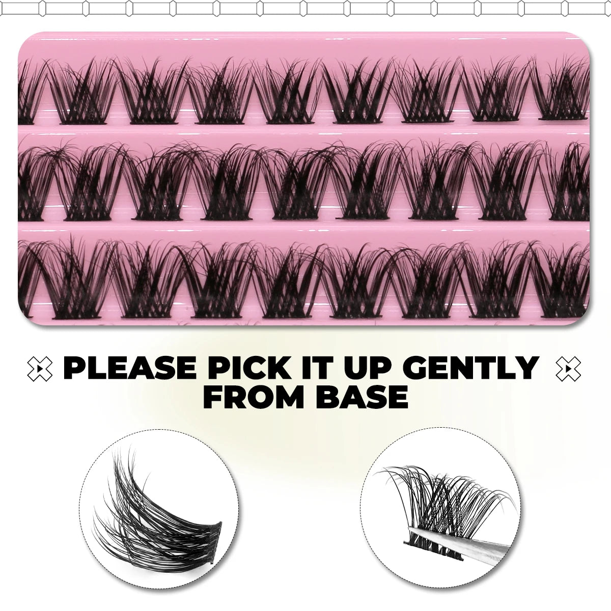 GROINNEYA DIY Lash Extension Kit – Waterproof Lash Bond & Seal with Tweezers for Salon-Quality Lash Clusters at Home