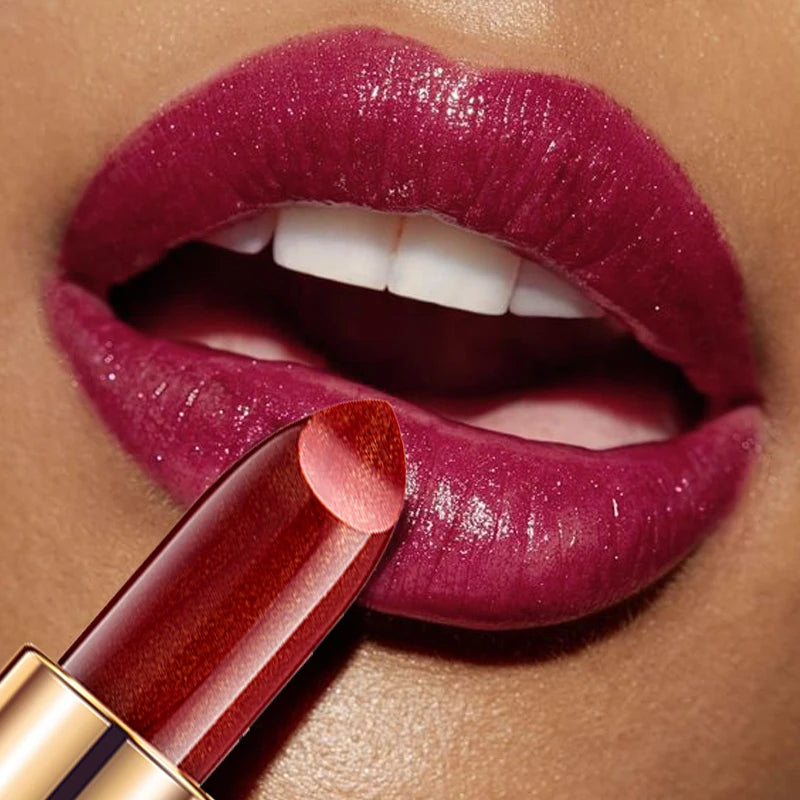 Lápiz labial hidratante Handaiyan Pearl: 9 colores, brillo duradero