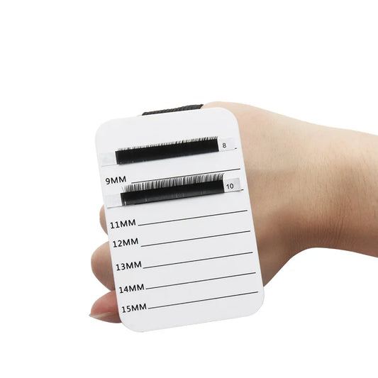 Paleta organizadora de extensiones de pestañas acrílicas myaokue-up con soporte para pegamento y correa