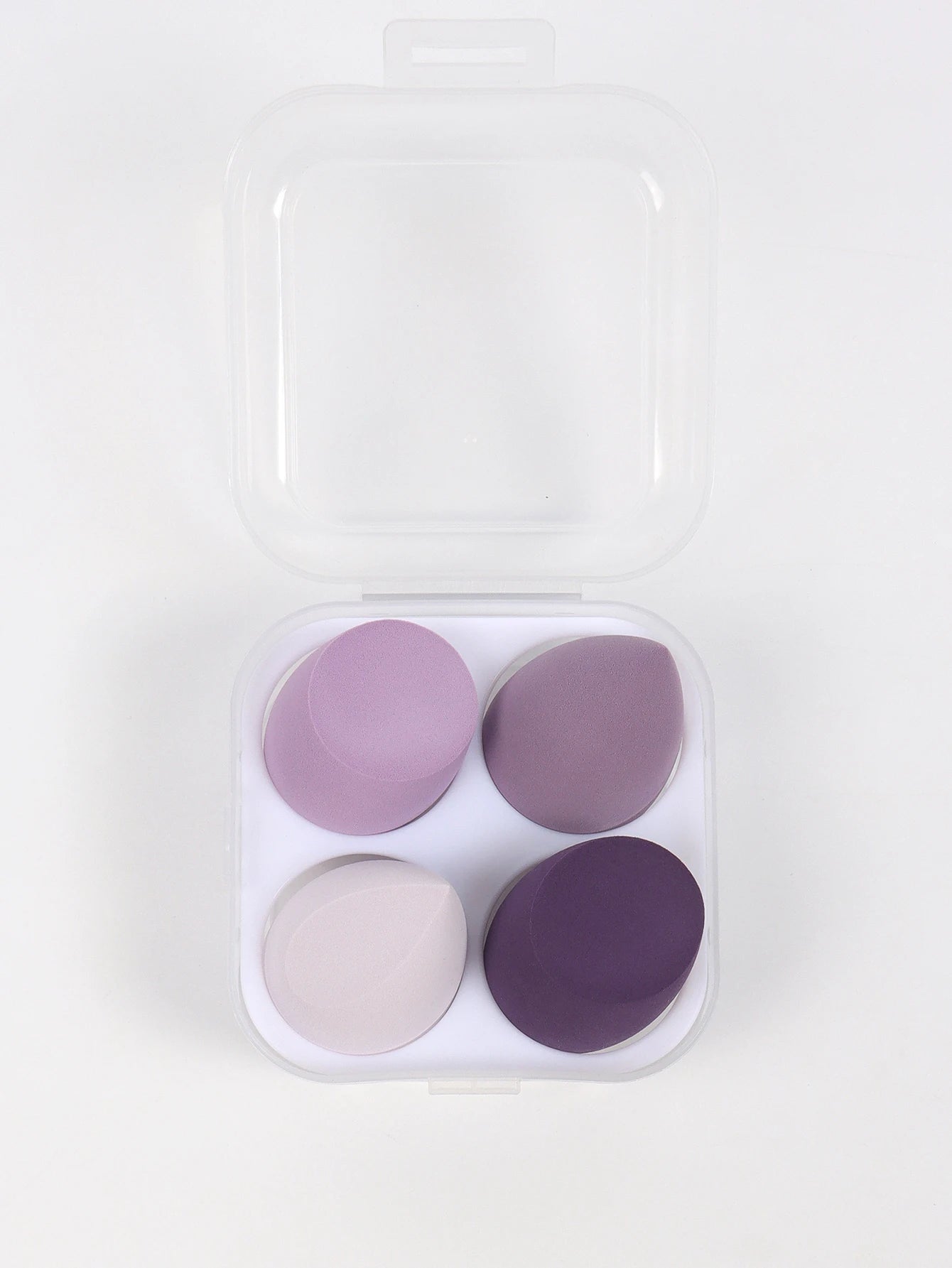 LuxuryGlow 4-Piece Beauty Egg Makeup Sponge Set with Hygienic Storage Case – Flawless Finish