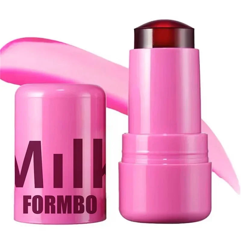 Lápiz labial, rubor y contorno en barra LuxuryGlow 3 en 1: maquillaje coreano hidratante