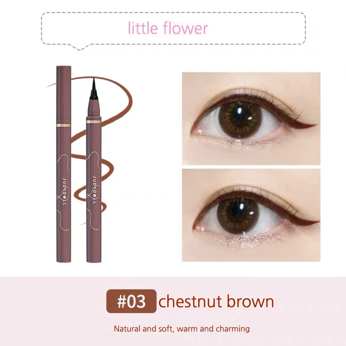 JUDYDOLL Ultra-Fine Waterproof Eyeliner – Smudge-Proof, Long-Lasting, Fast-Drying Liquid Pen