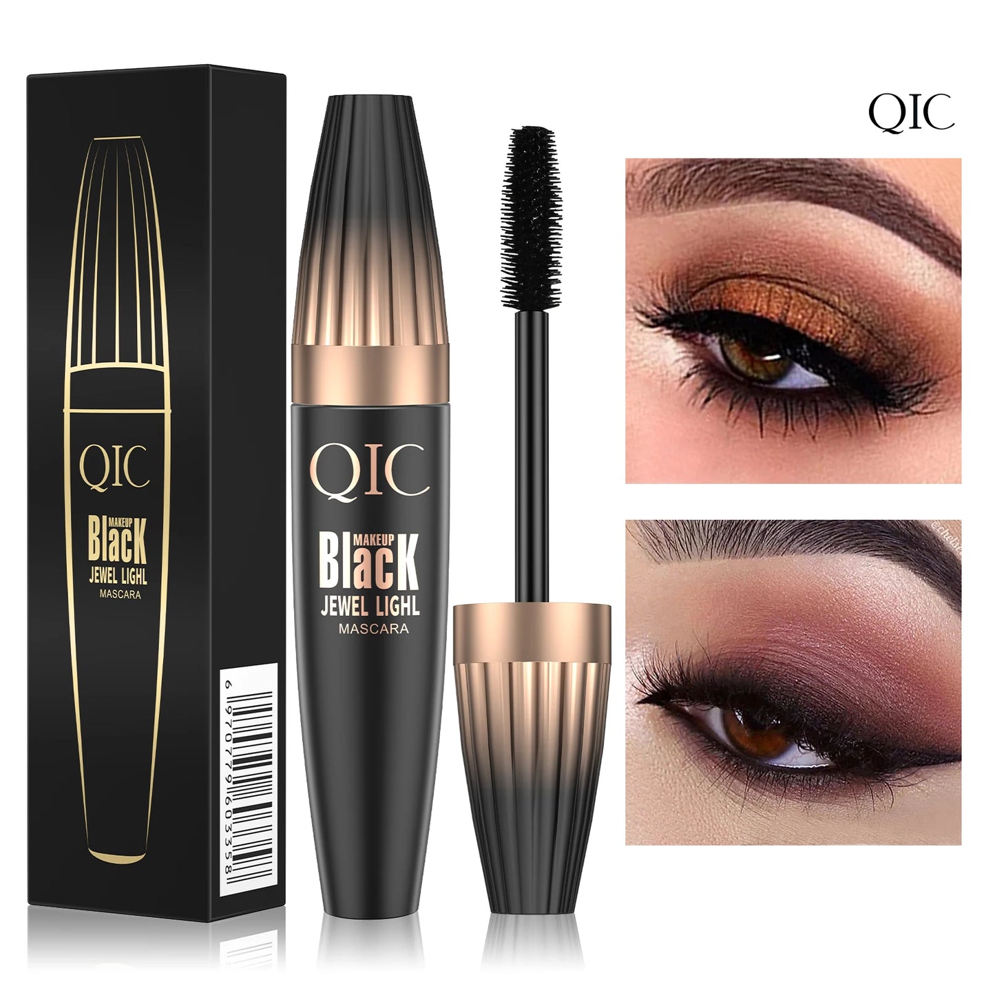 QIC 4D Waterproof Lash Mascara – Long-Lasting Curling & Thickening