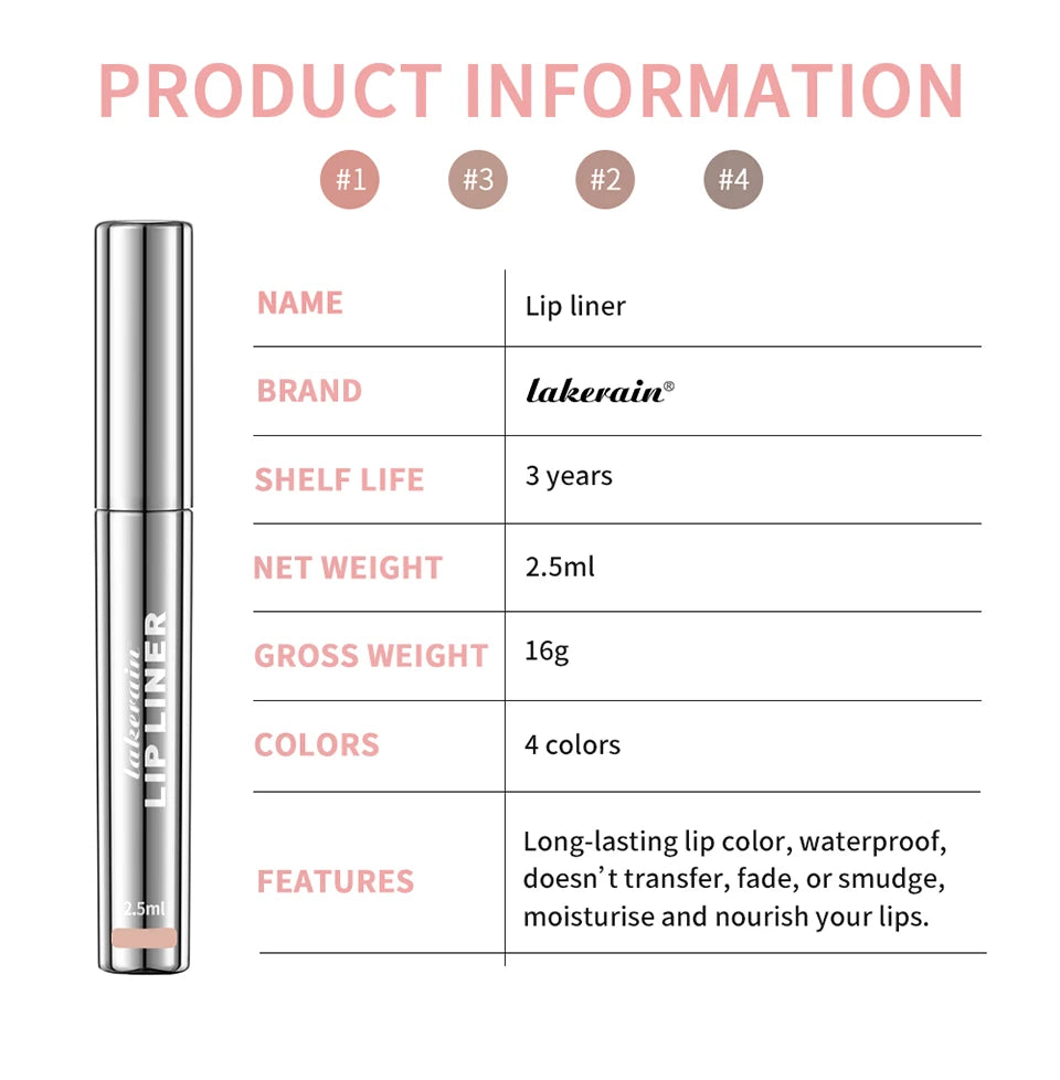 Delineador de labios Peel-Off Tattoo de ibcccndc: tinte mate resistente al agua y de larga duración
