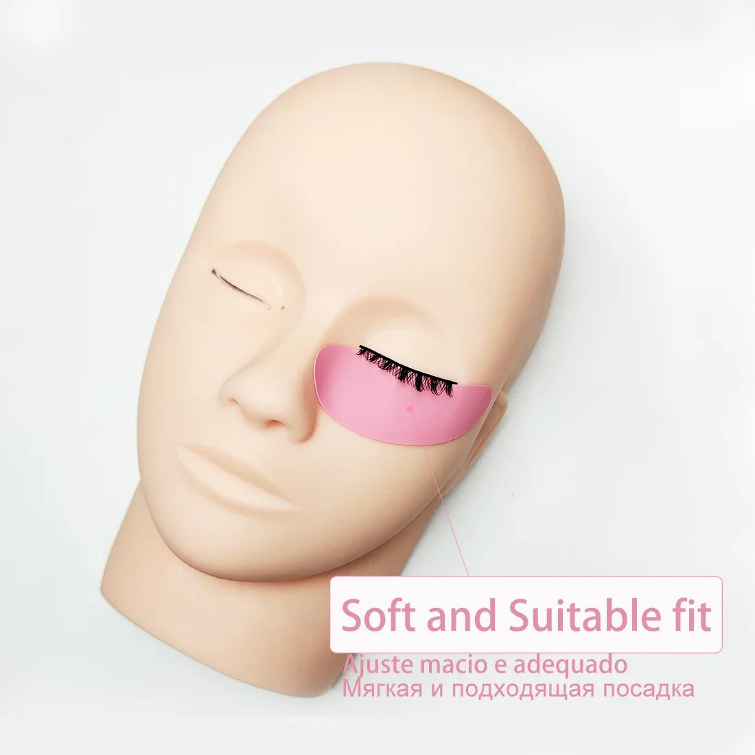 FASPECH Reusable Silicone Under Eye Pads for Eyelash Extension & Lash Lift – Soft, Thin & Skin-Friendly (1 Pair)