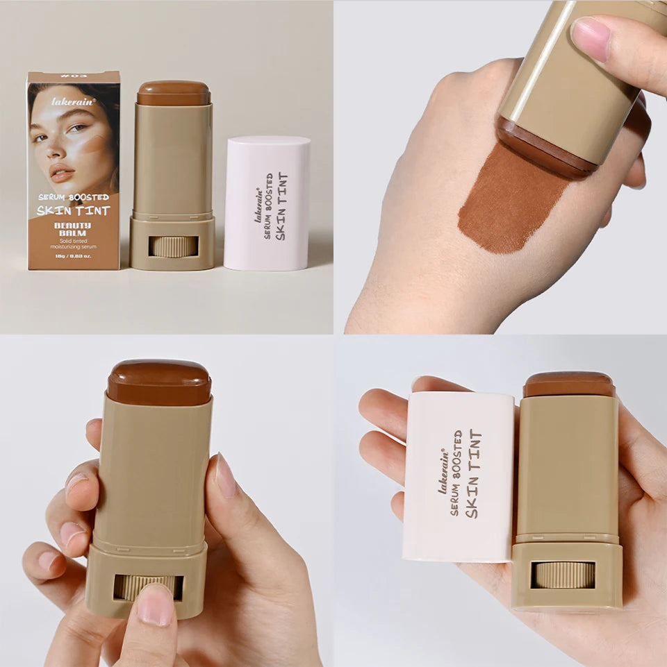 Lakerain Eraser Foundation Stick – Serum-Infused Skin Tint for Flawless, Hydrated Coverage