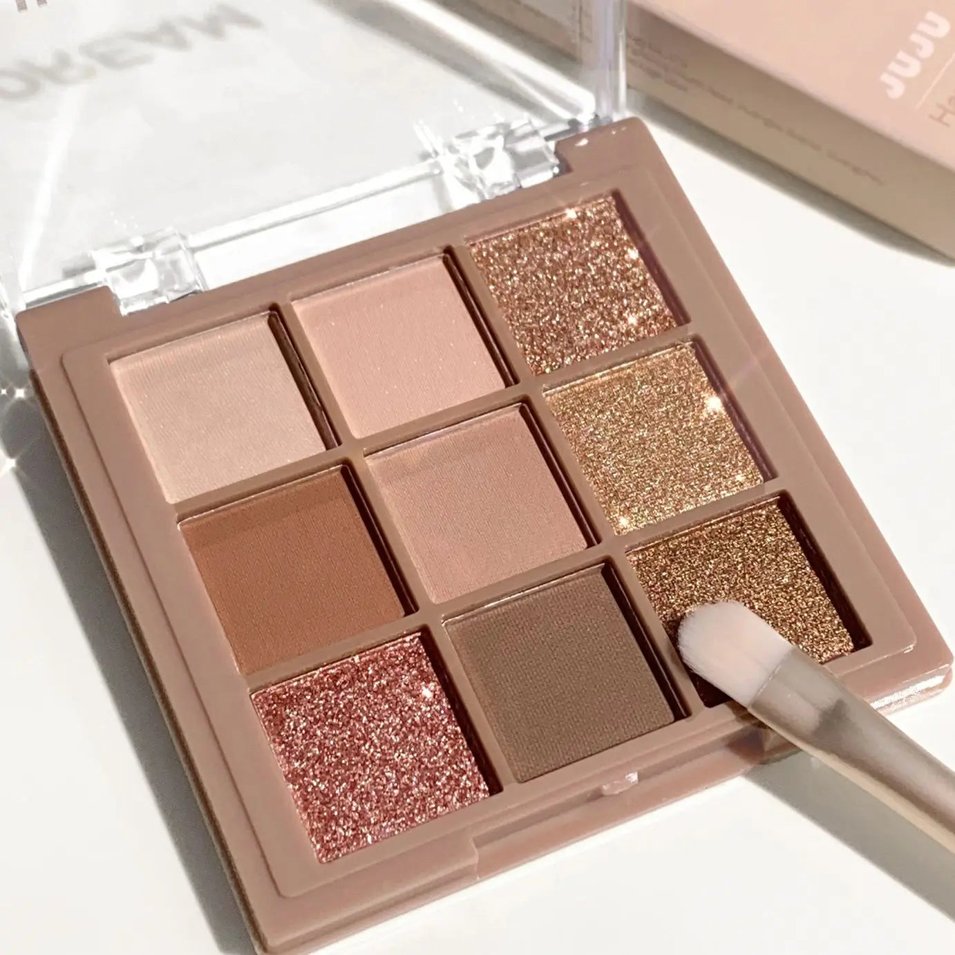 LuxuryGlow Luxurious 9-18 Color Eyeshadow Palette – Velvet Matte & Shimmer