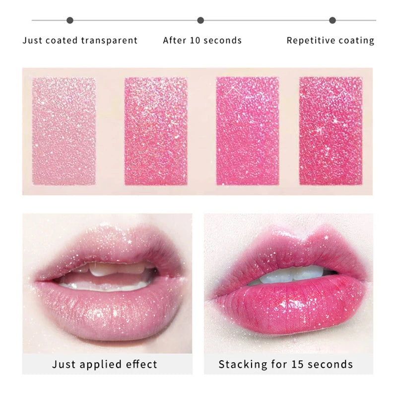 Labial de gelatina Starry Sky de DAIMANPU | Bálsamo labial hidratante que cambia de color