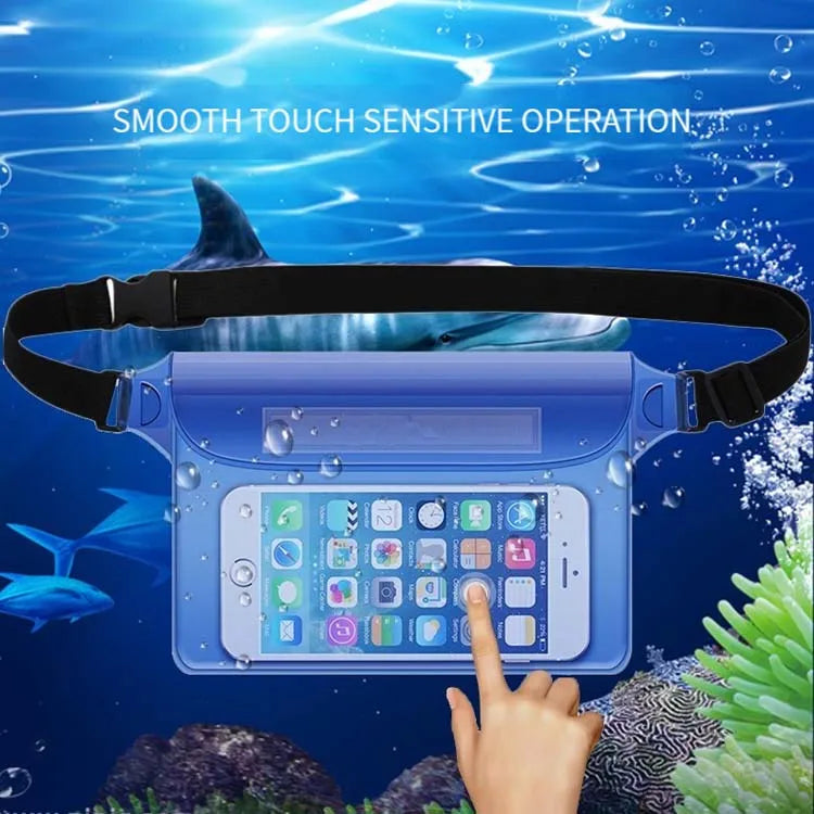 BeeChip Waterproof Waist & Shoulder Swimming Bag – Beach & Dive Phone Case