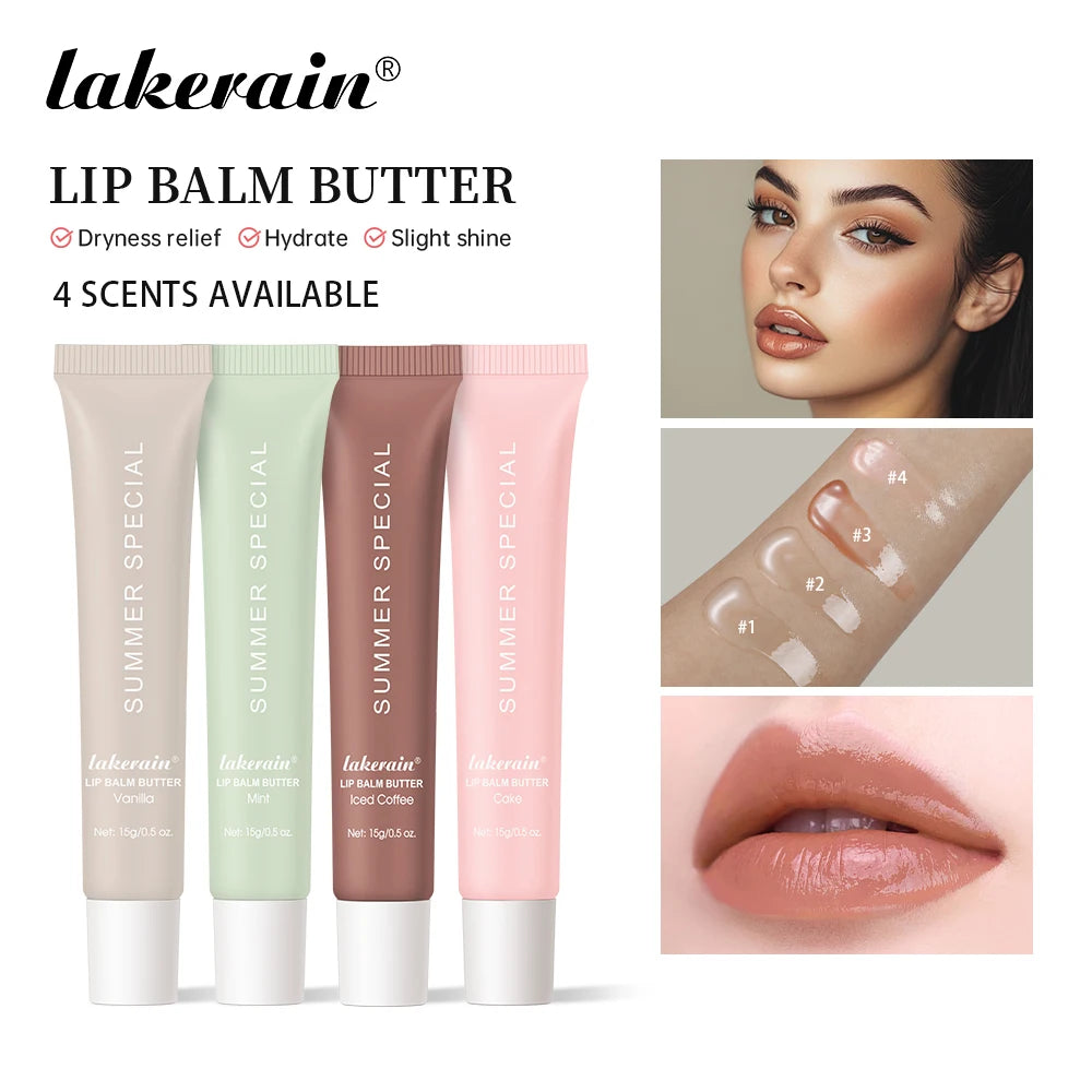 Bálsamo labial hidratante Lakerain Butter: cuidado labial hidratante, nutritivo y calmante.