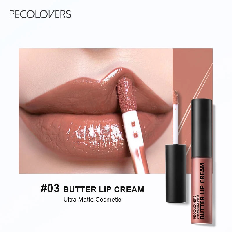 Labial líquido a prueba de agua LuxuryGlow: 21 tonos vibrantes con vitamina E y voluminizador de labios