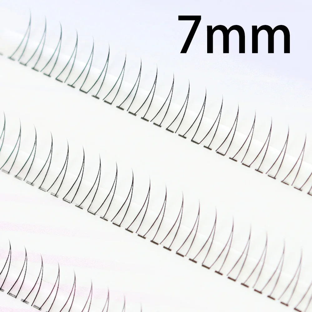 Grupos de pestañas AILYRISS Manga J Curl en forma de V – Pestañas inferiores naturales