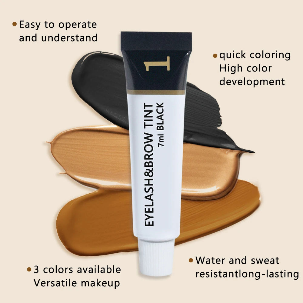 LuxuryGlow ICONSIGN Eyebrow & Eyelash Tint Kit – Waterproof Semi-Permanent Dye
