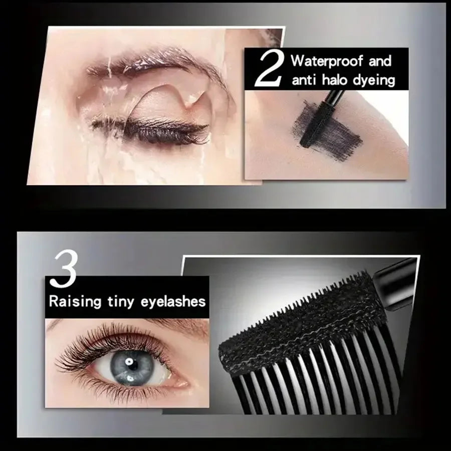 LANBENA Waterproof 4D Mascara – Smudge-Proof, Thickening & Long-Lasting Curl (9g)