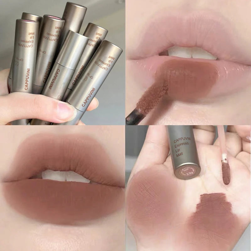 Cappuvini Velvet Matte Lip Gloss – Waterproof, Smudge-Proof & Long-Lasting