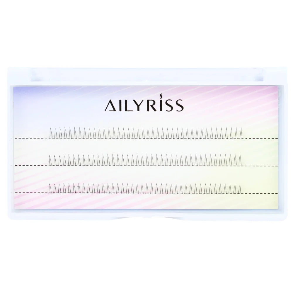 Grupos de pestañas AILYRISS Manga J Curl en forma de V – Pestañas inferiores naturales