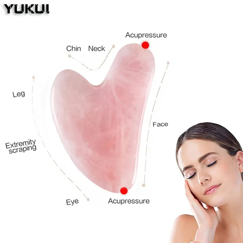 YUKUI Gua Sha Massage Tool for Face, Neck & Body — Resin Scraping Board