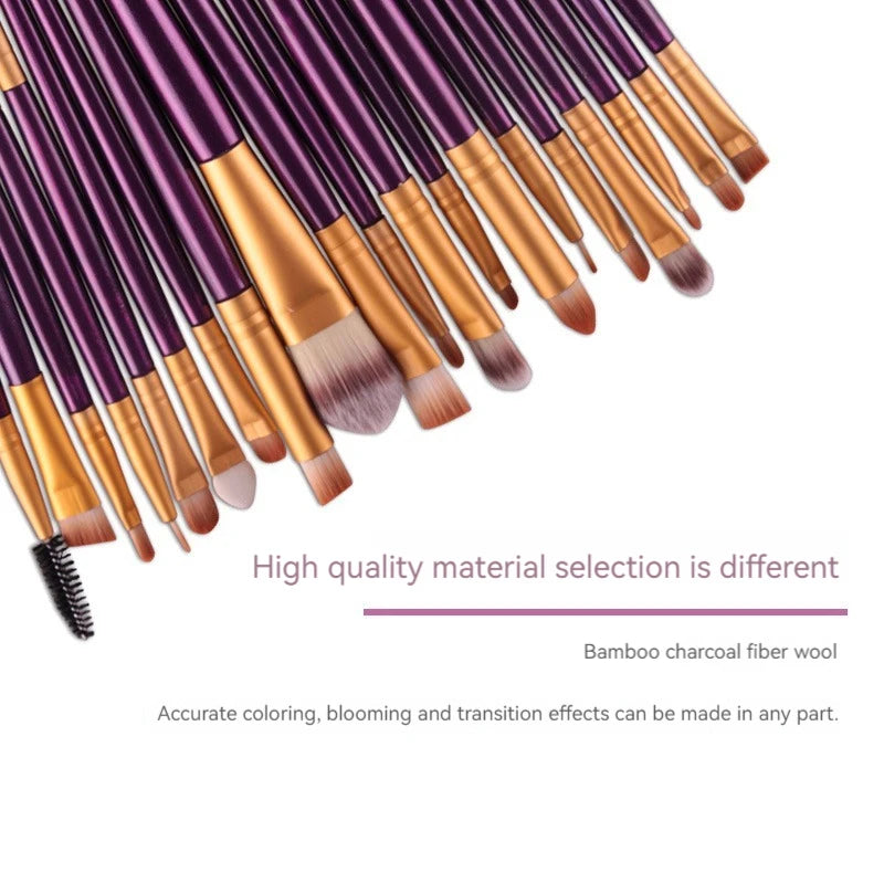 BeeChip 20 PCS Professional Makeup Brush Set – Soft Synthetic Brushes for Face & Eyes