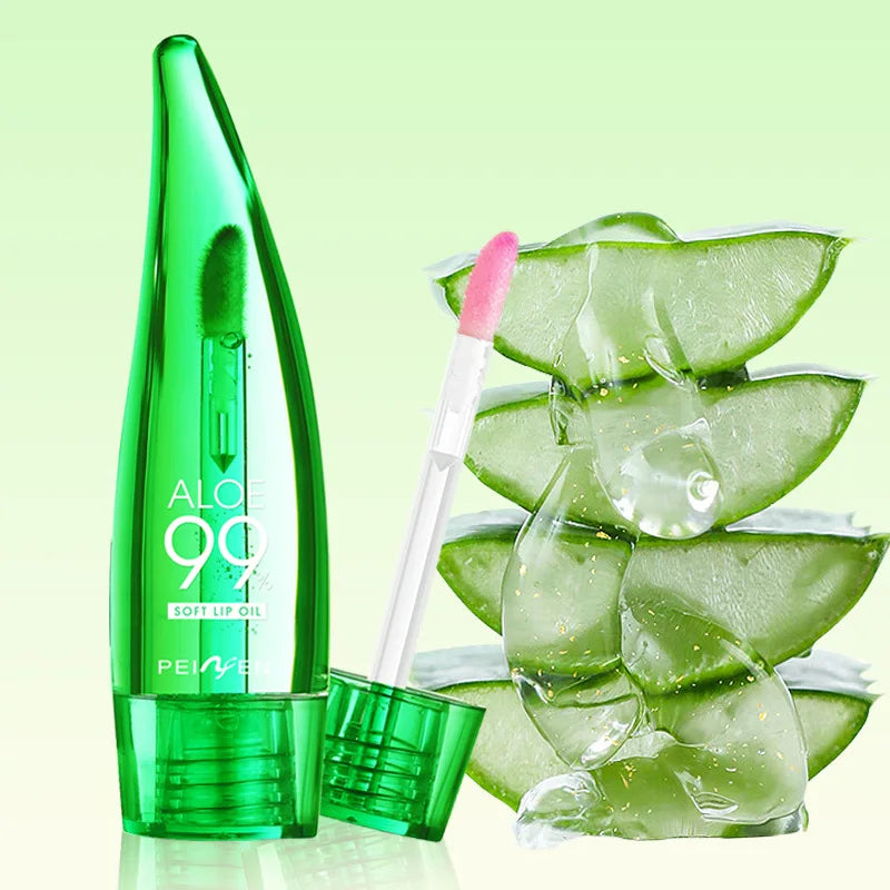 Bálsamo labial LuxuryGlow con 99 % de aloe vera que cambia de color: hidratante y nutritivo.