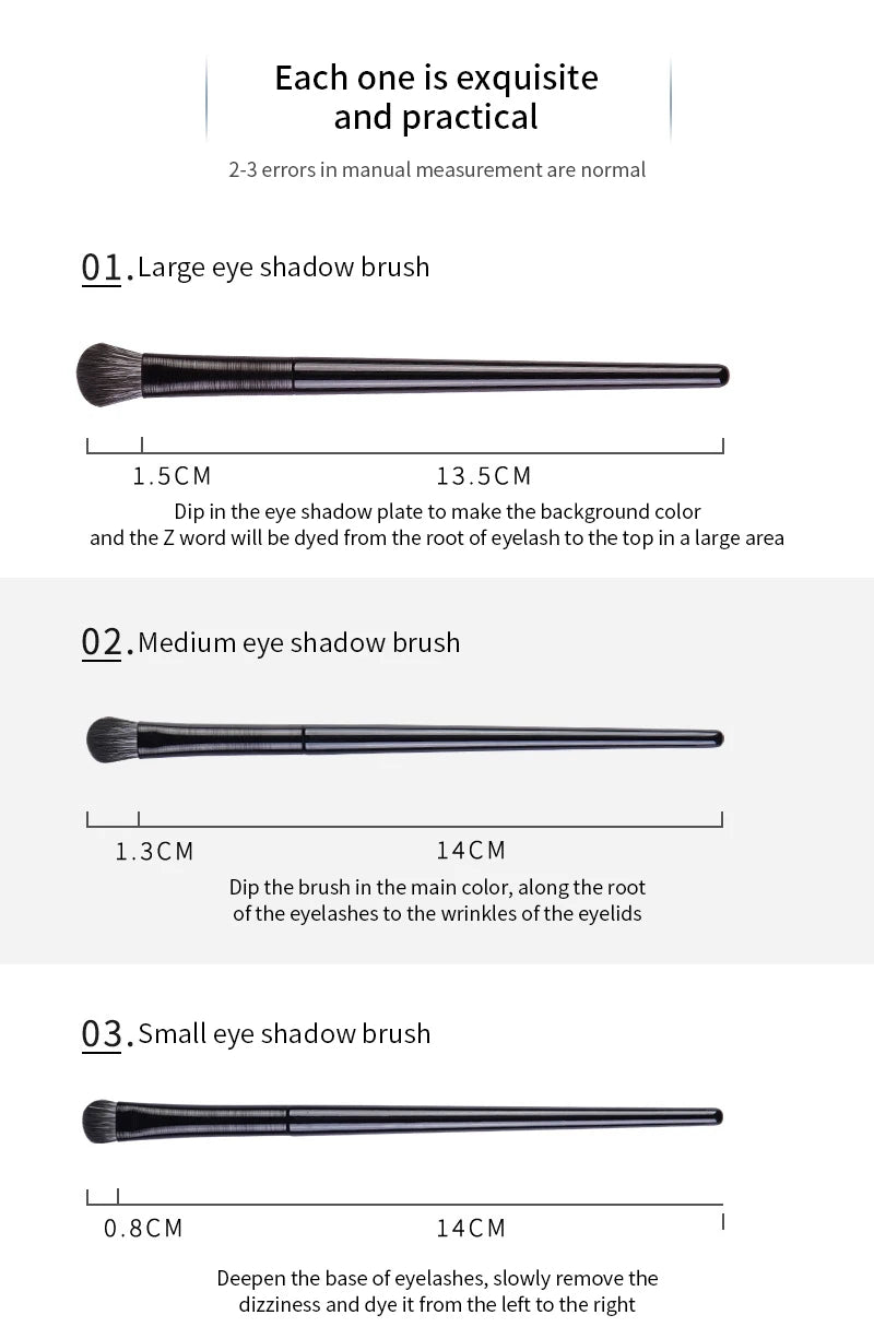 LuxuryGlow 6PCS Natural Eye Makeup Brush Set – Eyeshadow, Eyebrow & Eyeliner Tools