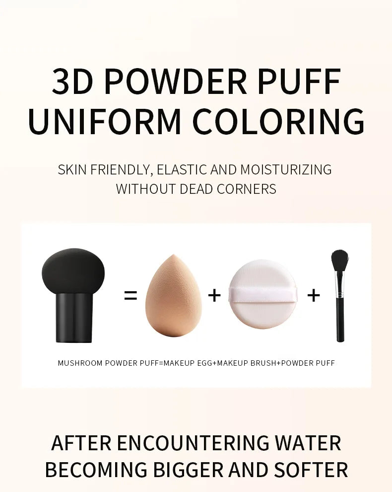 كريم LIDORIA Mushroom Head Air Cushion CC - كريم أساس للتحكم في الزيوت، ومرطب