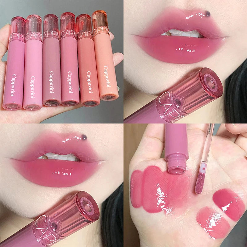 Brillo de labios Cappuvini Beauty Juice – Brillo de espejo con efecto gomoso | Brillo labial hidratante para niñas y mujeres