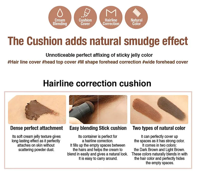 Polvo corrector instantáneo de raíces y líneas capilares LuxuryGlow: cobertura duradera y resistente al agua