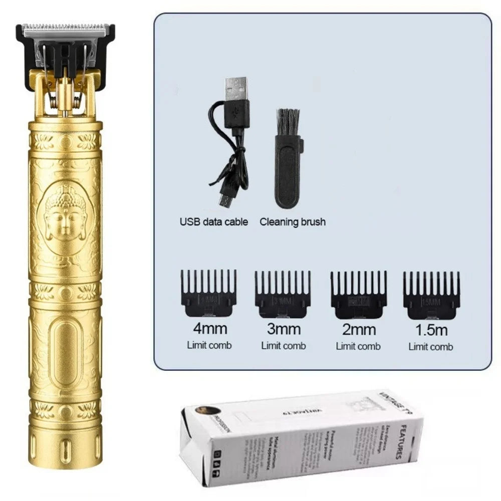 LuxuryGlow T9 USB Rechargeable Hair Clipper – Precision Beard & Hair Trimmer for Men