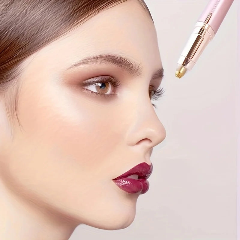 LuxuryGlow Women’s Electric Epilator & Eyebrow Trimmer | Portable Face & Body Shaver
