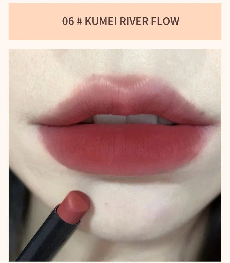 Lápiz labial mate HERORANGE TX010: resistente al agua y al sudor, 2 en 1 para labios y mejillas