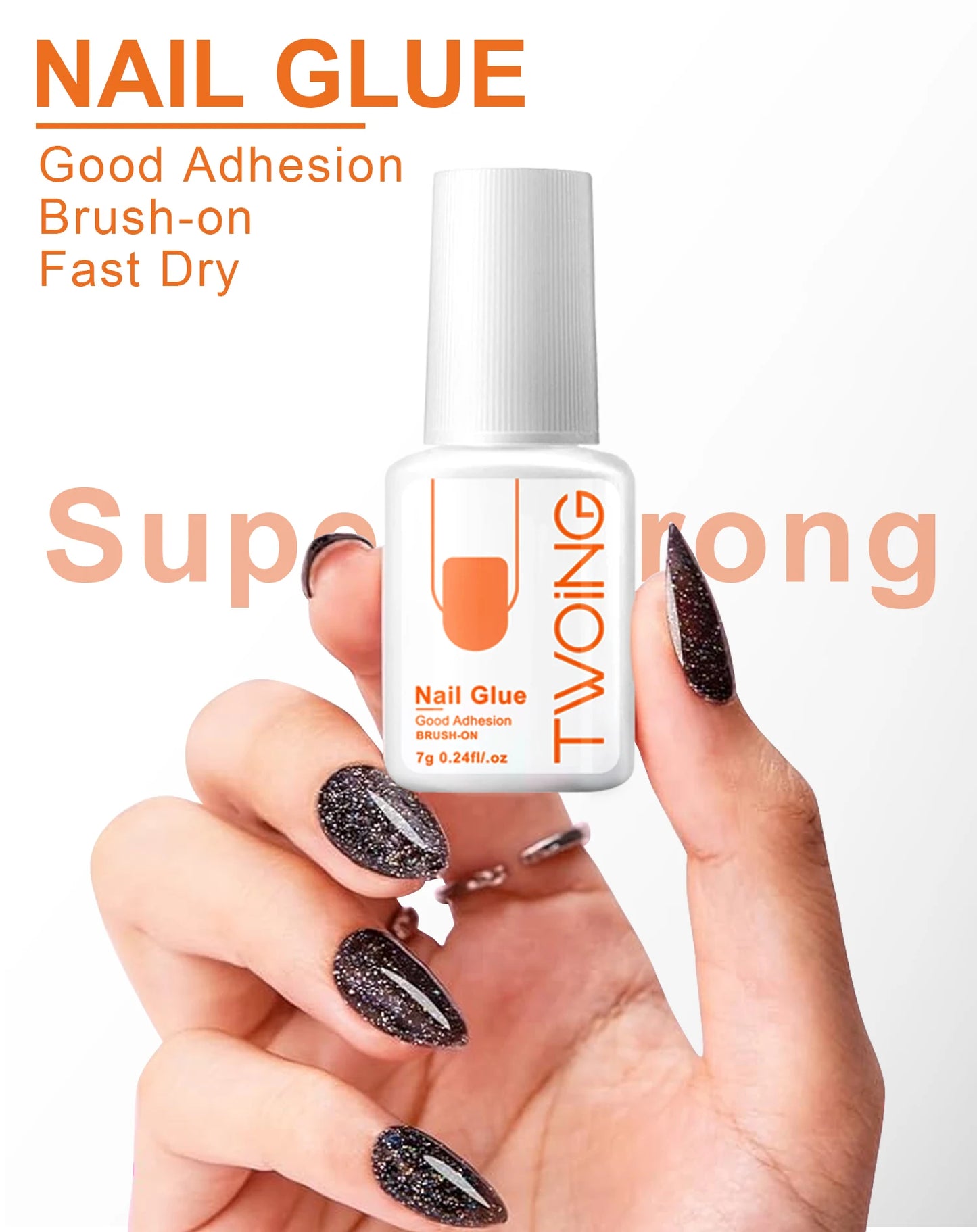 TWOING 7g Super Strong Nail Glue – Long-Lasting Adhesive for Press-On & Acrylic Nails
