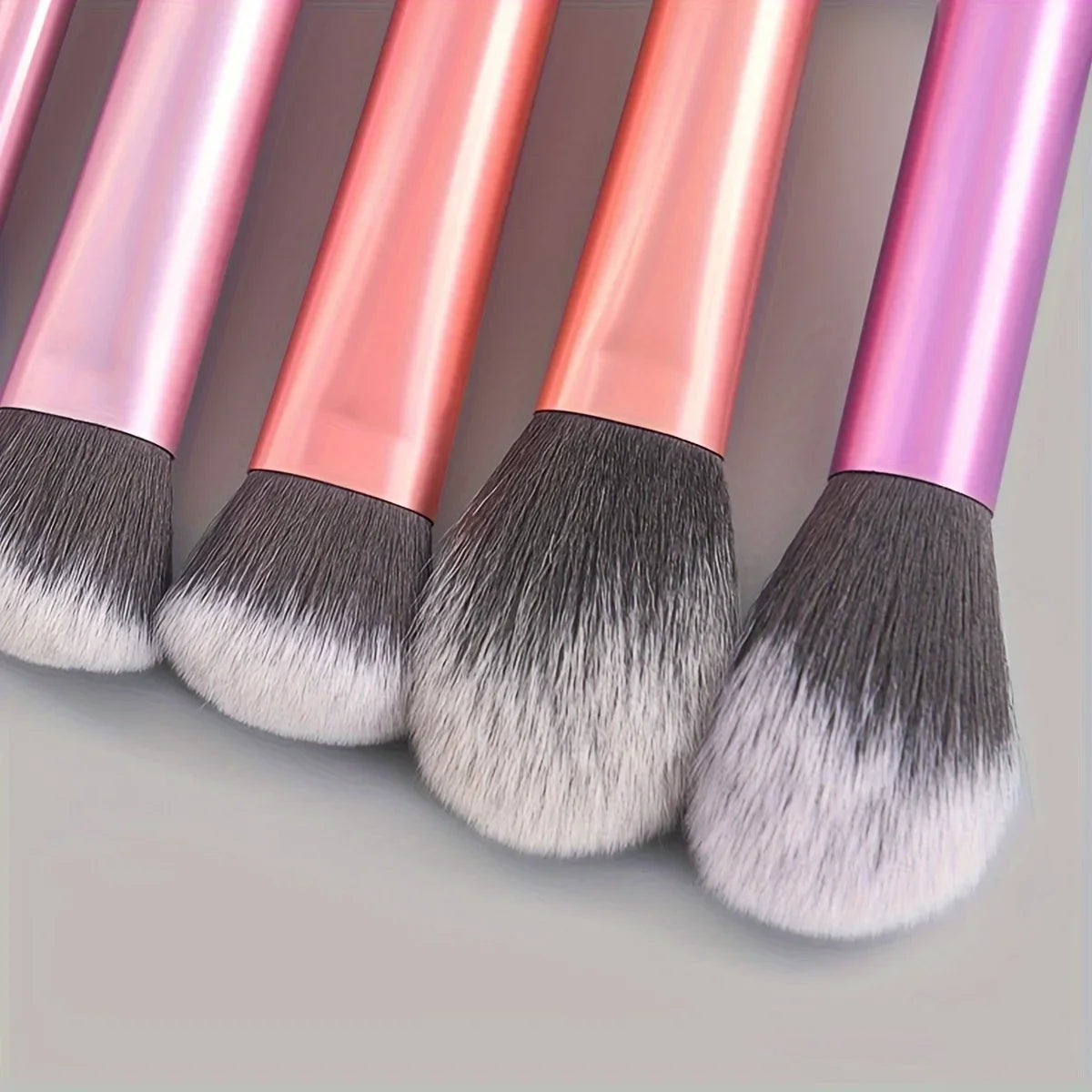 LuxuryGlow 8Pcs Candy Color Professional Makeup Brush Set — Soft, Fluffy, All-in-One Blending Kit