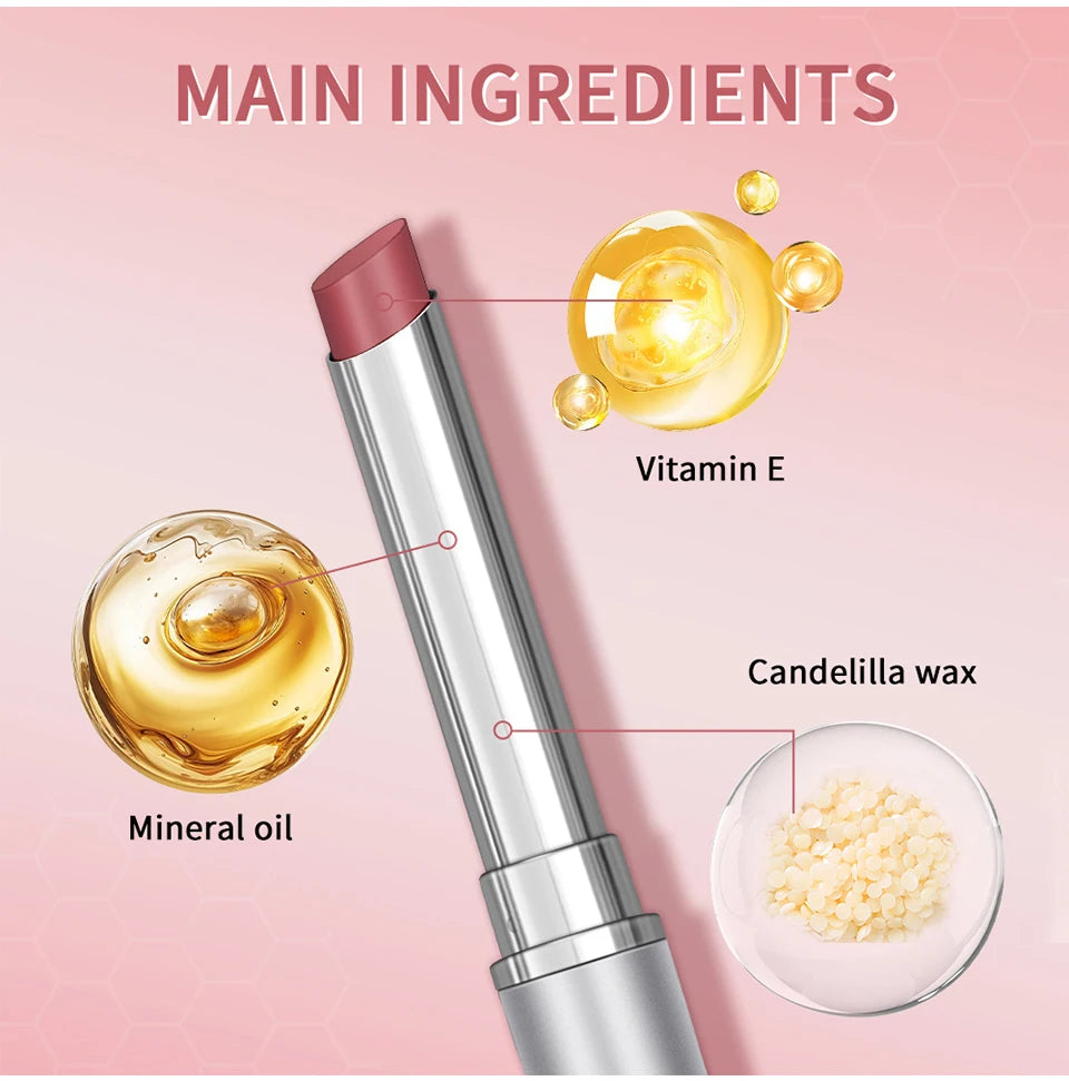 Bálsamo labial ibcccndc Black Honey que cambia de color: natural, hidratante y duradero.
