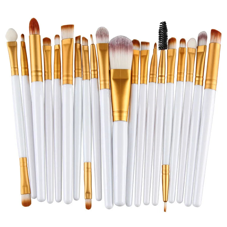 BeeChip 20 PCS Professional Makeup Brush Set – Soft Synthetic Brushes for Face & Eyes
