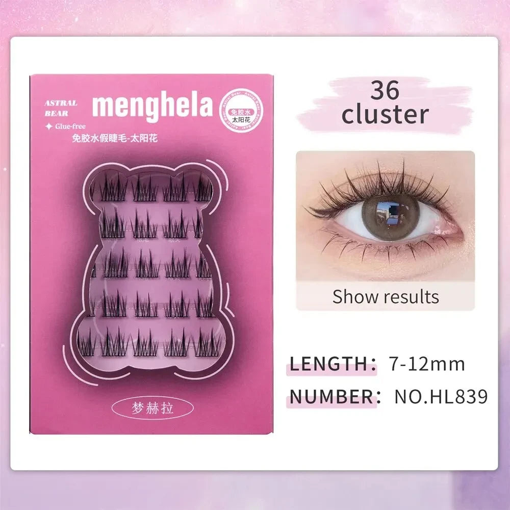 LuxuryGlow Fairy Glue-Free DIY False Eyelashes | Easy Rebound & No-Removal Lashes